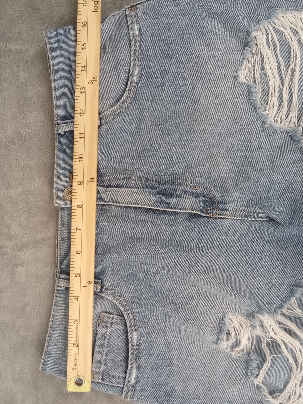 Happily Grey Women’s Light Blue Jeans Shorts Size 11/3 - Picture 5 of 13
